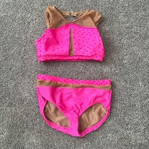 Patrick J Atomic dancewear set neon pink size AS